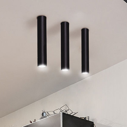 Kaja Mile Black lampa podsufitowa 1x10W LED czarna K-4406