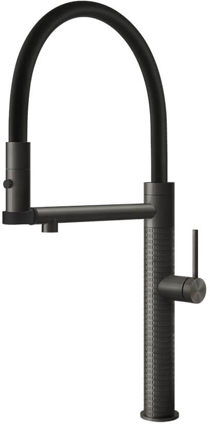 Gessi 316 bateria kuchenna stojąca czarna 60212.707