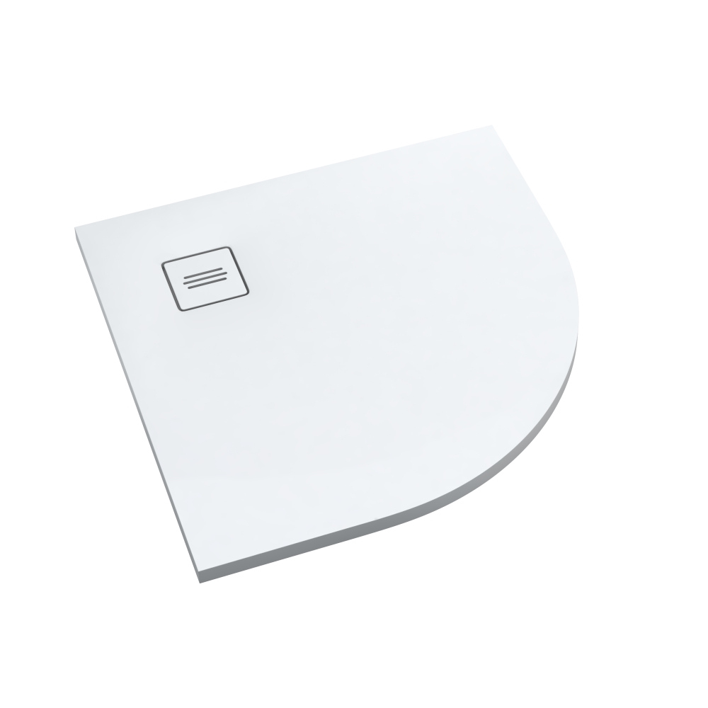 Schedline Protos Smooth White brodzik półokrągły 90x90 cm biały 3SP.P1O-9090-M1