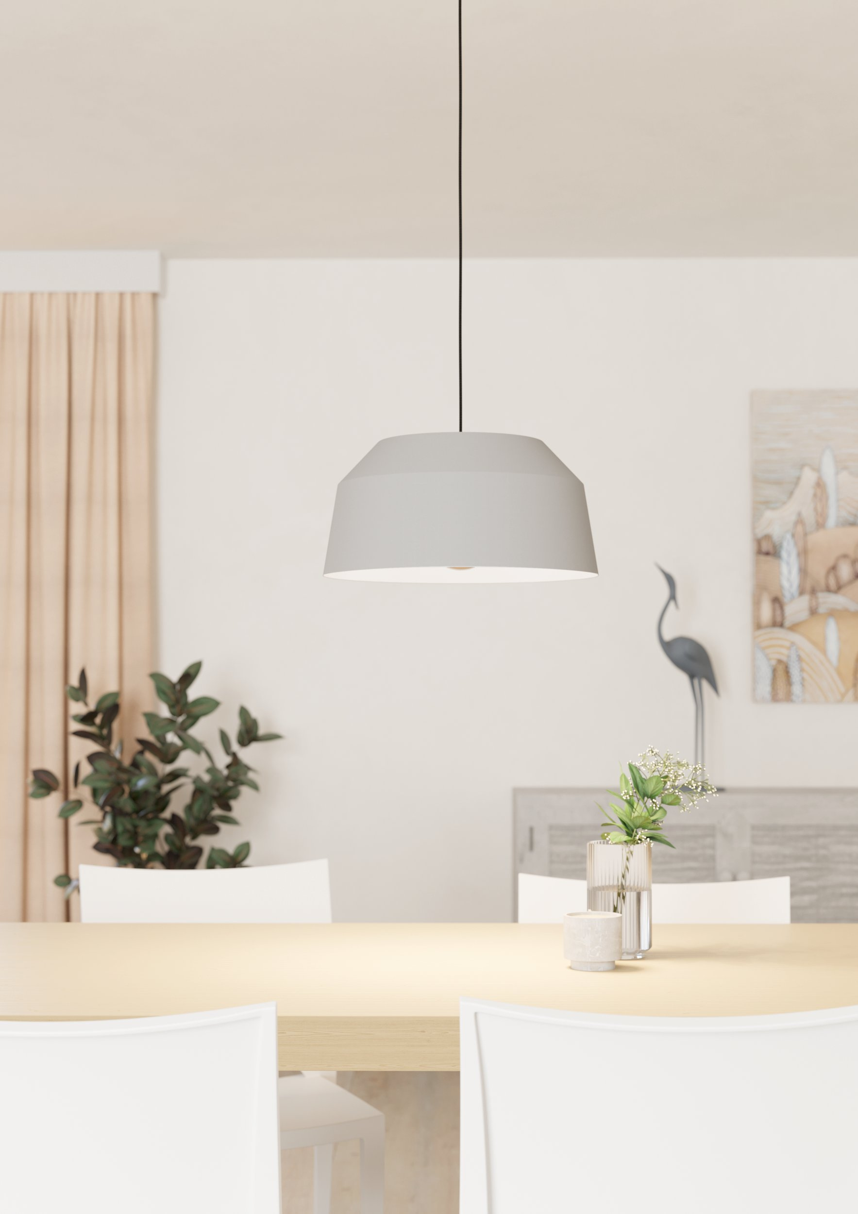 Eglo Contrisa lampa wisząca 1x40 W szary 900379