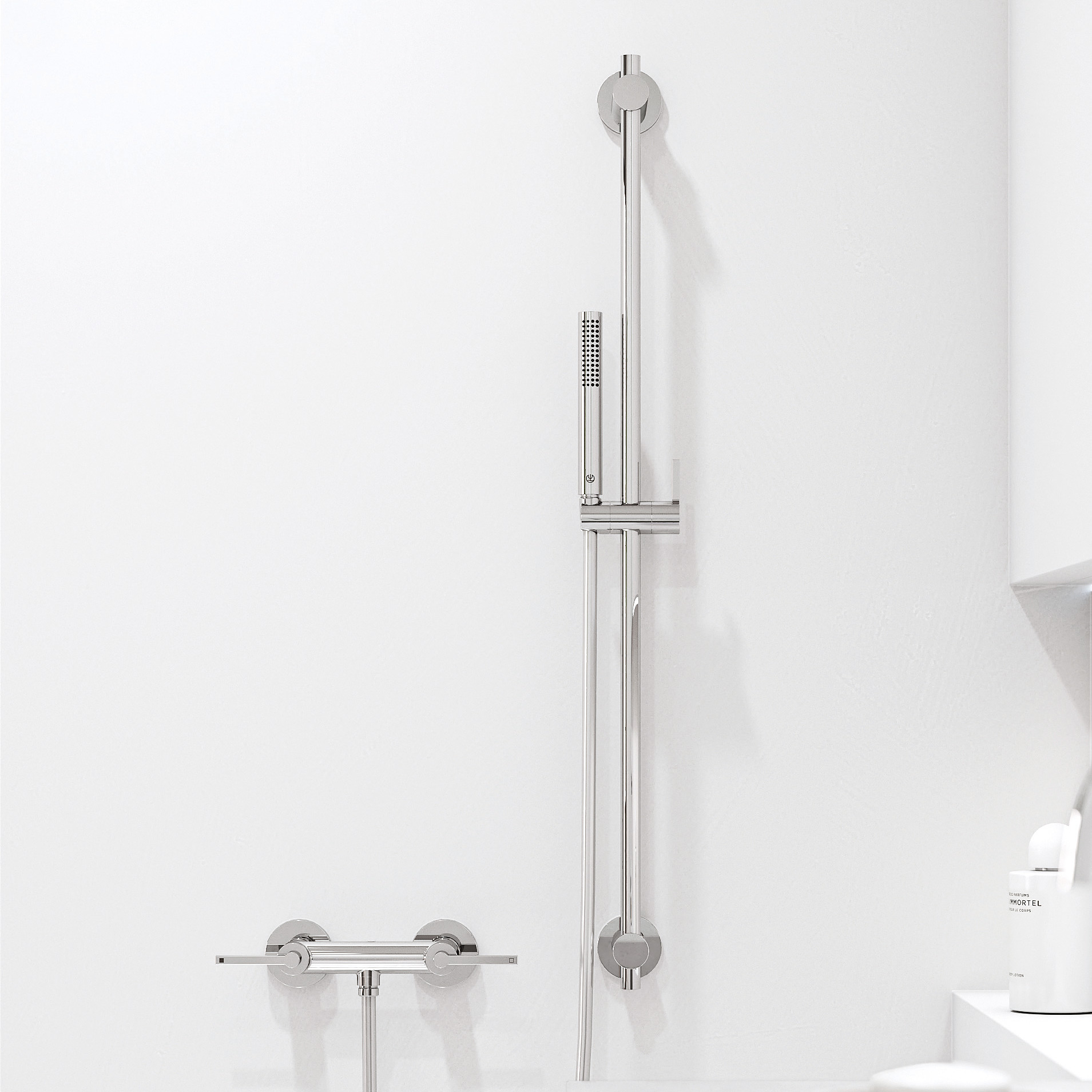 Kludi Nova Fonte Puristic zestaw prysznicowy ścienny chrom 2084005-15