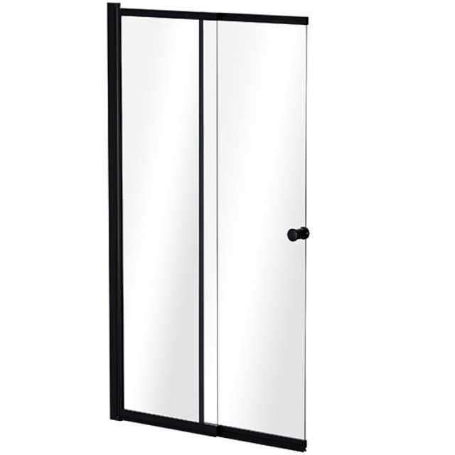 BESCO Parawan nawannowy EASY SLIDE BLACK 100x150 dwuskrzydłowy PESB-2