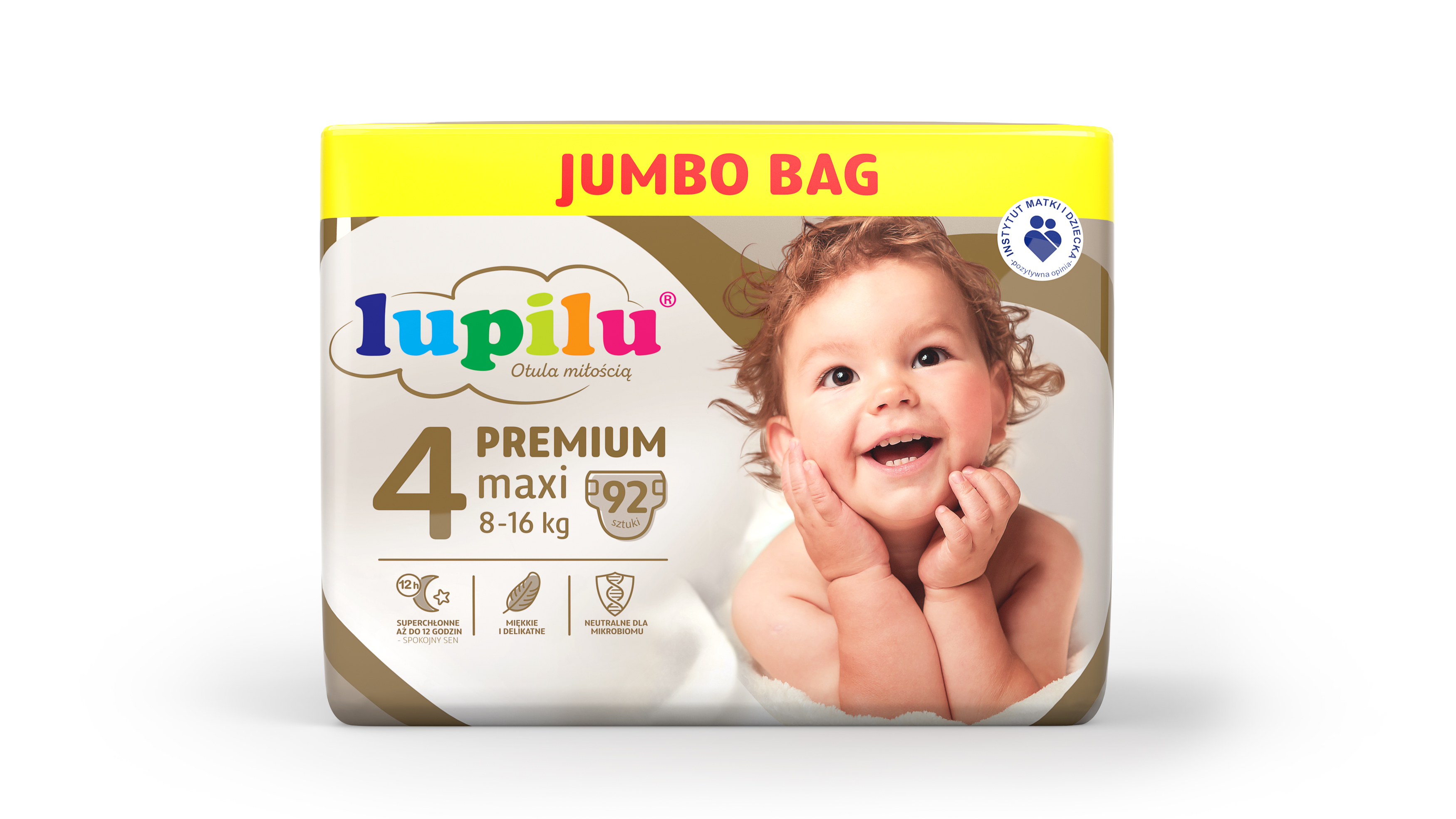 lupilu Oddychające pieluchy Premium 4 8-16 kg, 92 sztuki