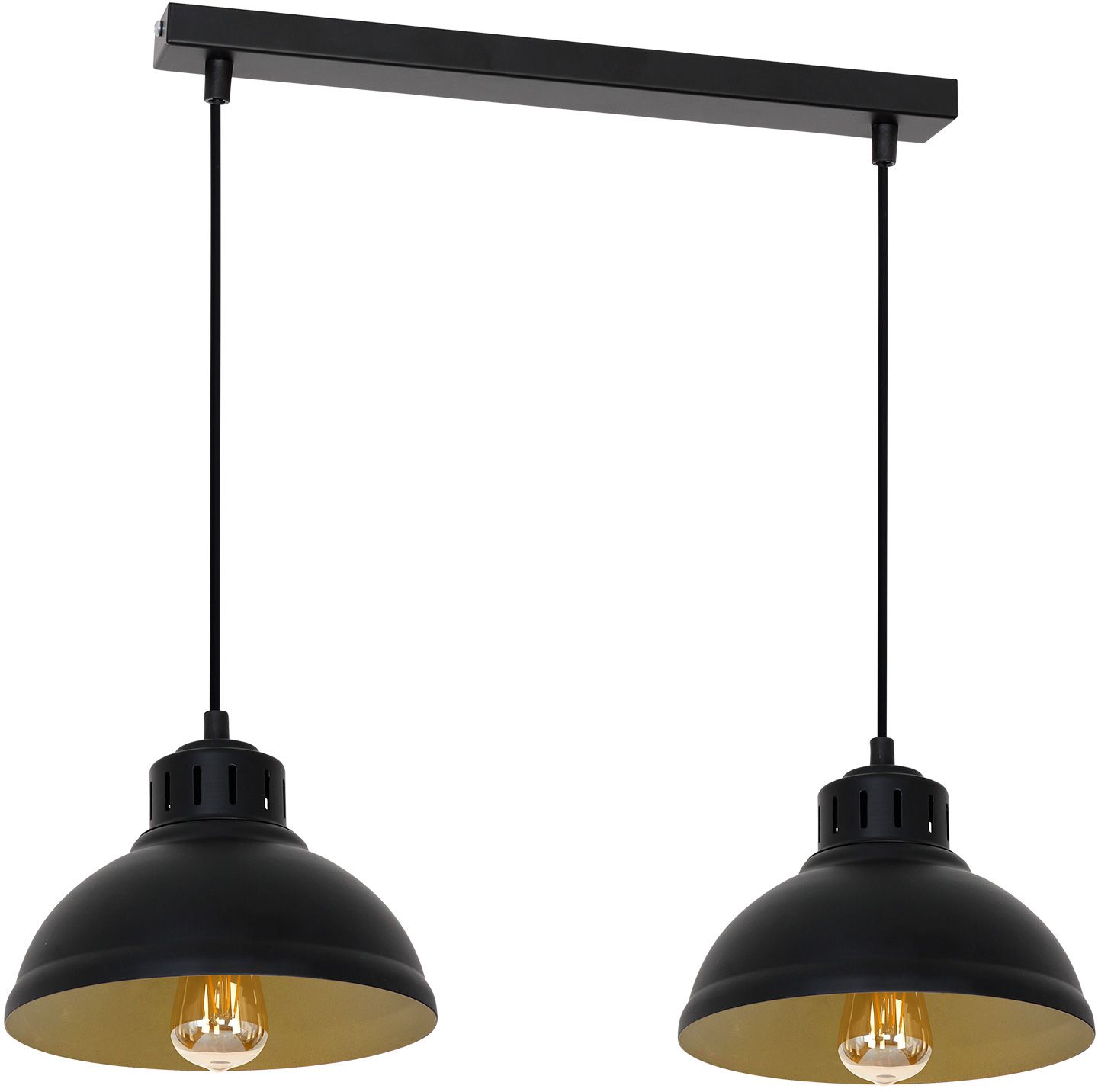 Darmowa Dostawa - Lampa wisząca 2x60 W czarny Luminex Sven 9143