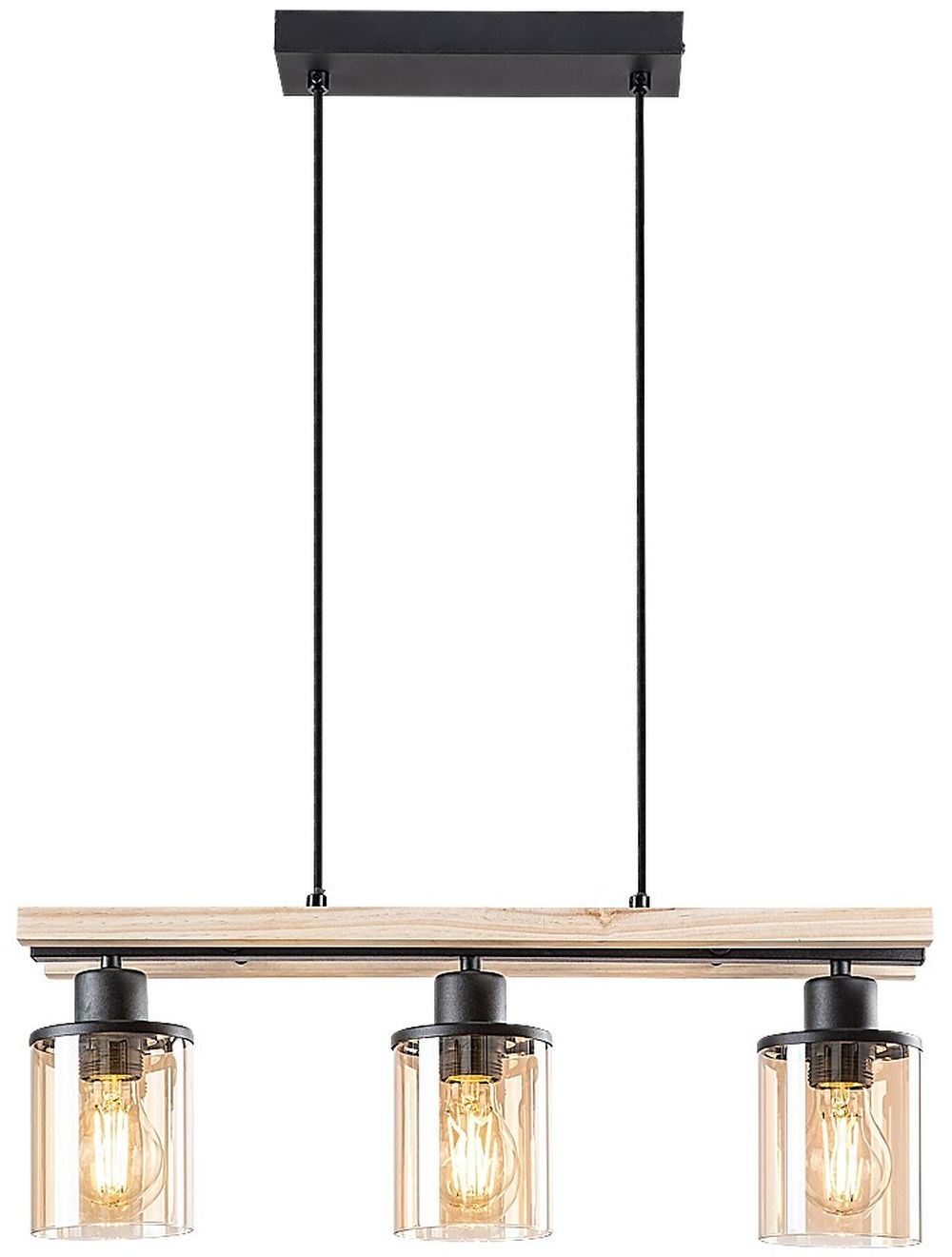 Darmowa Dostawa - Lampa wisząca 3x25 W czarna Rabalux Niylah 72083