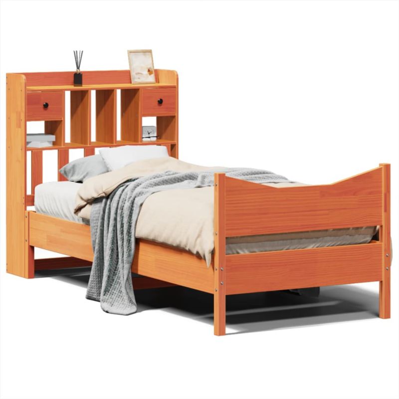 Rama łóżka WaszeMeble 80x200 cm Woskowy brąz sosna WM-3323403 1 szt.