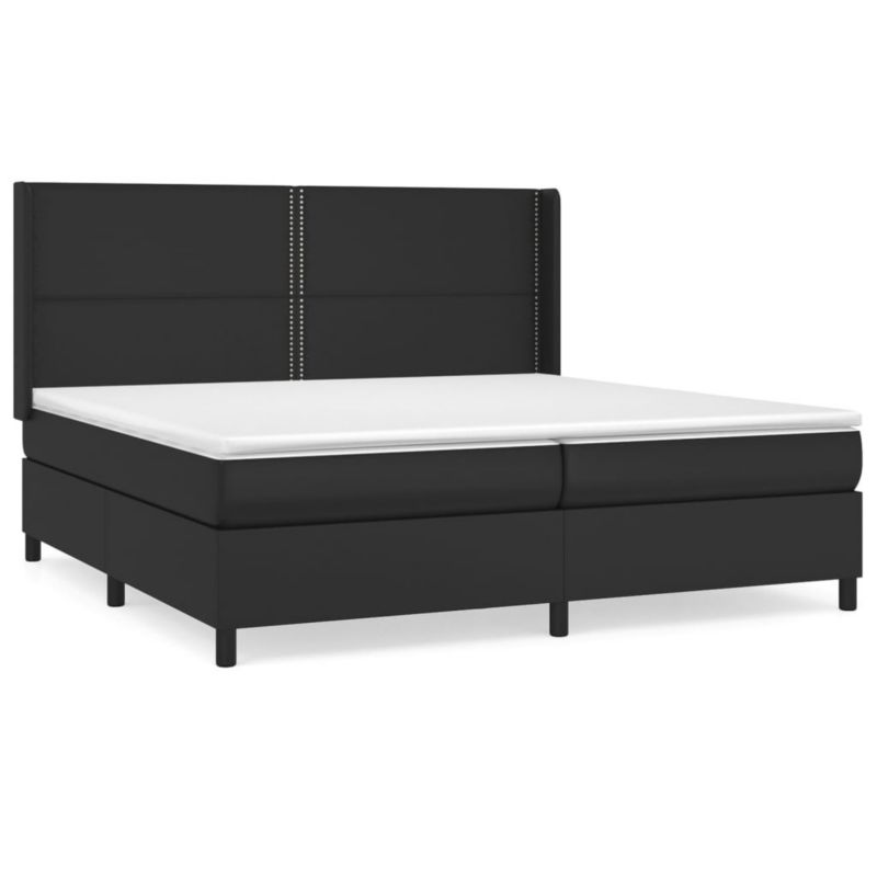Łóżko kontynentalne WaszeMeble 200x200 cm czarne WM-3132459 1 szt.