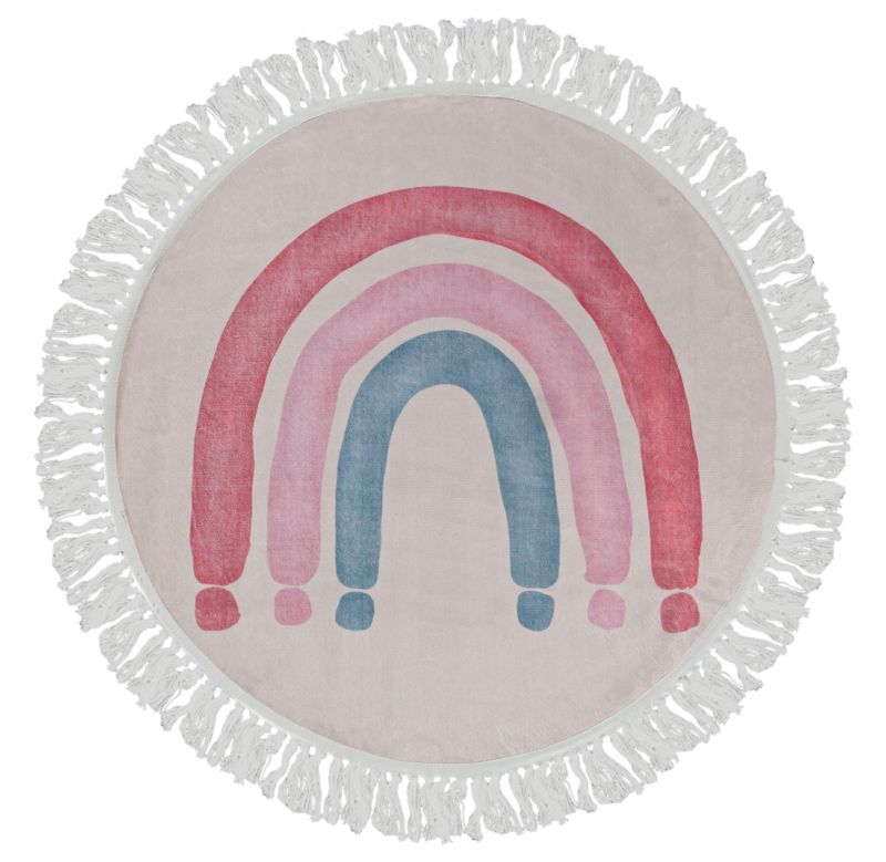 Dywan Wewnętrzny BELLO CARINO ROSA Prostokąt Mazovia 100 x 100 cm Beżowy Motyw Tecza 1 szt.