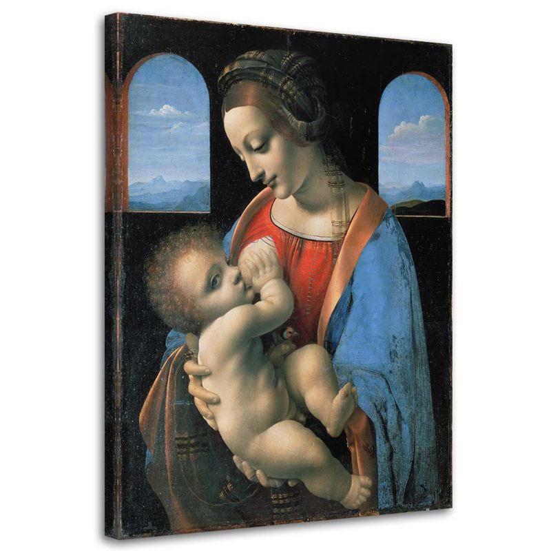 Obraz na płótnie Feeby Madonna Litta - Da Vinci reprodukcja 40x60cm 1szt