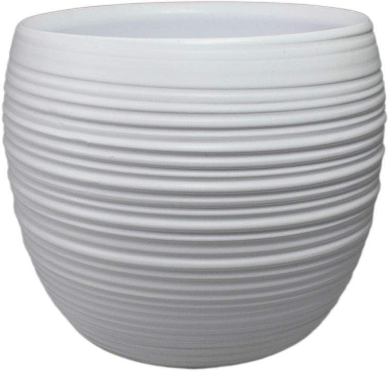 Osłonka doniczki Cermax 13 cm biały mat