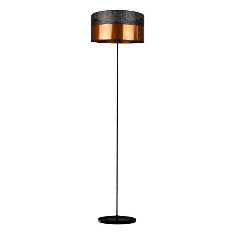 Lampa stojąca Volta Light Factory podłogowa z abażurem miedź walec 40cm BLUES 1szt.