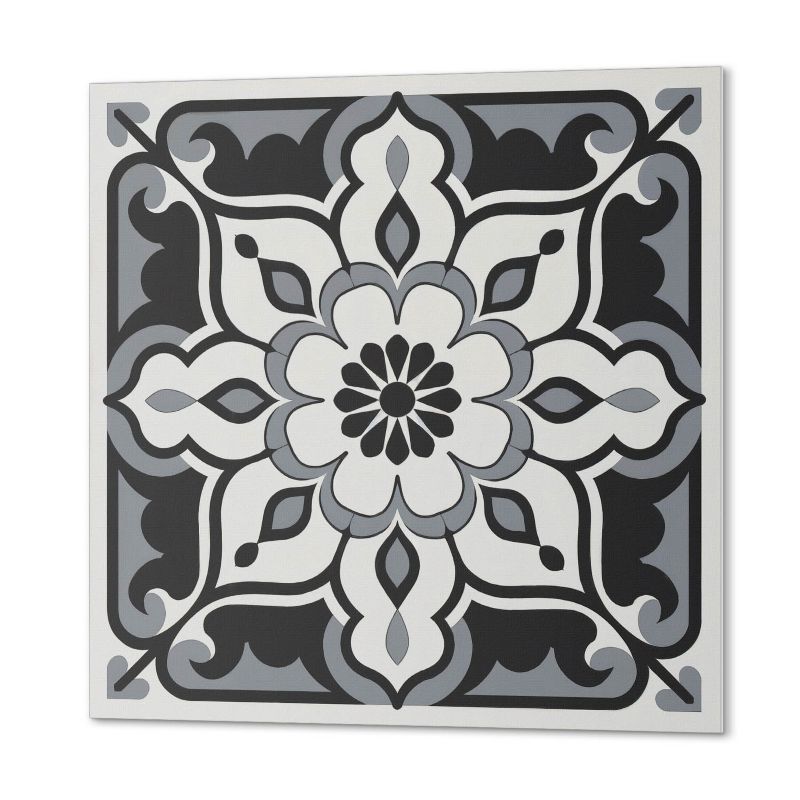 Ścienne Kafelki PCV ArtPrintCave 50x50 cm Kwiatowy wzór z ornamentami 4 szt.