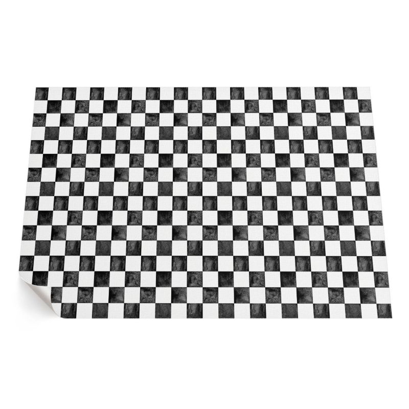 Dywan Winylowy Zewnętrzny ArtPrintCave 120x180 cm Kamienna szachownica monochromatyczna 1 szt.