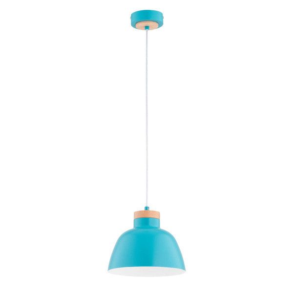 Lampa wisząca Alfa Lorien niebieska wym: 90 x 23 x 23 cm 1xE27 x 15W 1 szt.