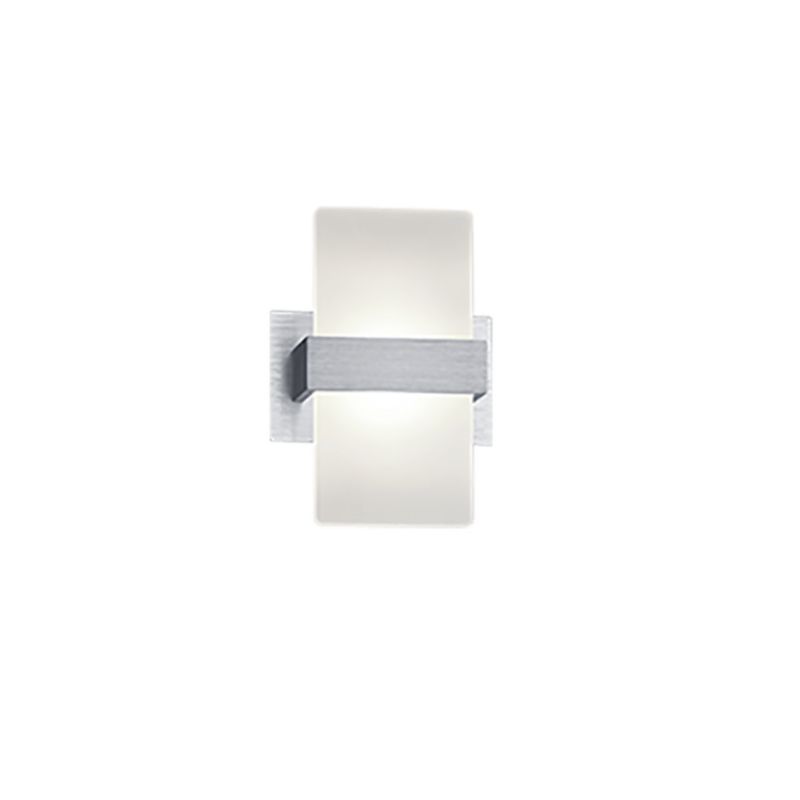Kinkiet ścienny Trio Platon srebrno-biały LED 4.3W 3000K 430lm IP20 wym: 18 x 13 x 9 cm - 1 szt.