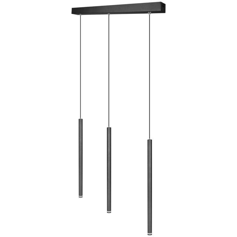 Lampa wisząca sufitowa MasterLED Piero 3x LED G9 regulowana loft IP20 potrójna czarna 1 szt.
