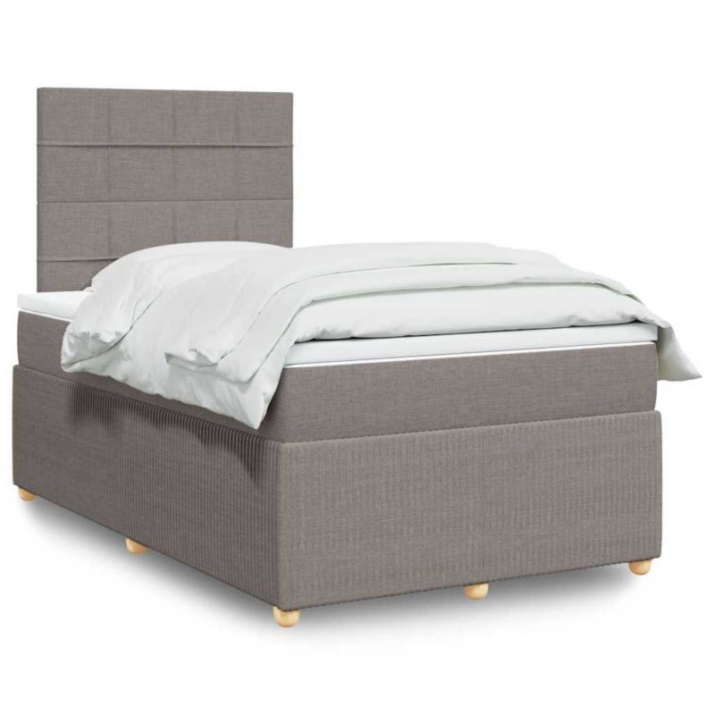 Łóżko z materacem WaszeMeble 120x200 cm taupe WM-3294327 1 szt.