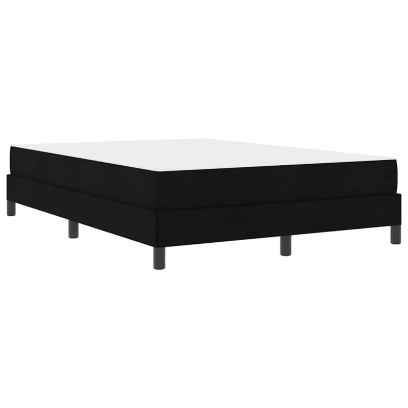 Łóżko z materacem WaszeMeble 135x190 cm Czarny tkanina WM-3398488 1 szt.