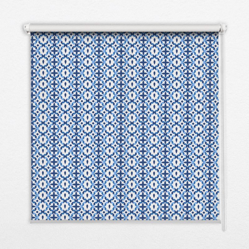 Roleta Do Kuchni Tulup 80x180 cm Niebieskie Kształty Montaż do ściany/sufitu 1 szt.