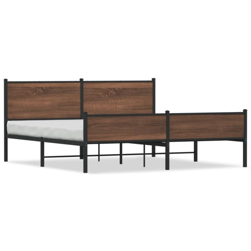 Łóżko metalowe WaszeMeble 183x213 cm brązowy WM-3301416 1 szt.
