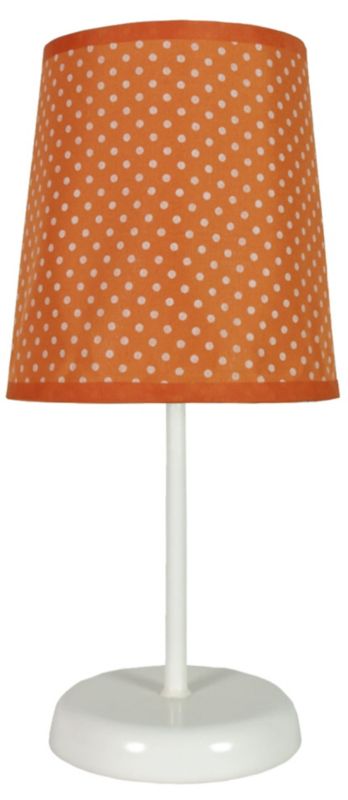 Lampka stołowa Candellux Gala biało-pomarańczowa 1 x E14 x 40W IP20 wym: 31 x 14 x 14 cm tkanina - 1 szt.