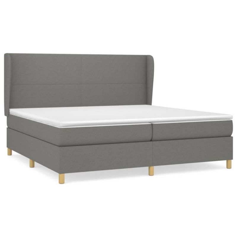 Łóżko kontynentalne WaszeMeble 200x200 cm ciemnoszara WM-3128390 1 szt.