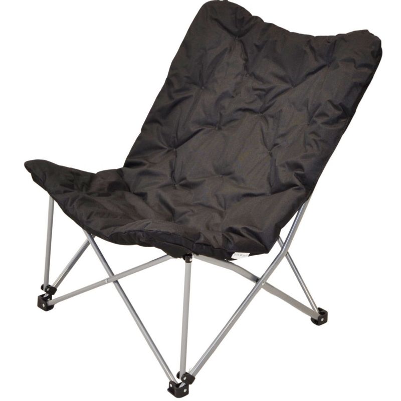 Fotel Redcliffs campingowy High Deluxe z poduszką antracyt 1szt.