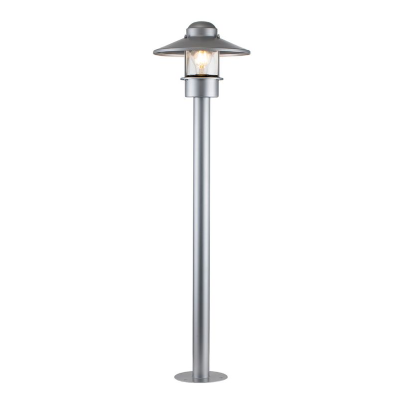 Lampa ogrodowa stojąca Elstead Klampenborg srebrna 1 x E27 x 60W IP44 wym: 101,8 x 27,5 x 27,5 cm - 1 szt.