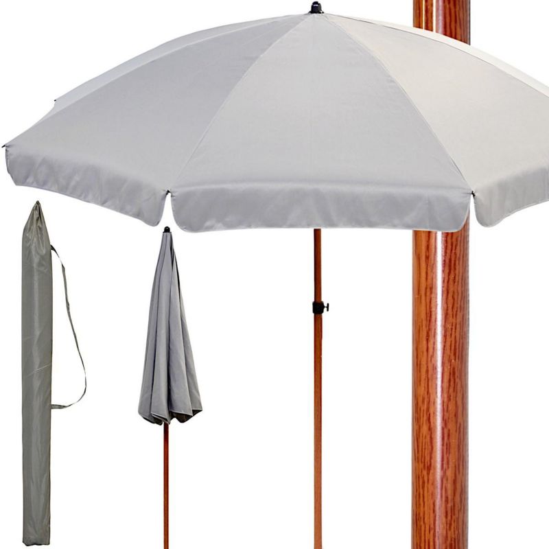 Parasol Progarden ogrodowy taras balkon regulowany 200cm szary 1szt.