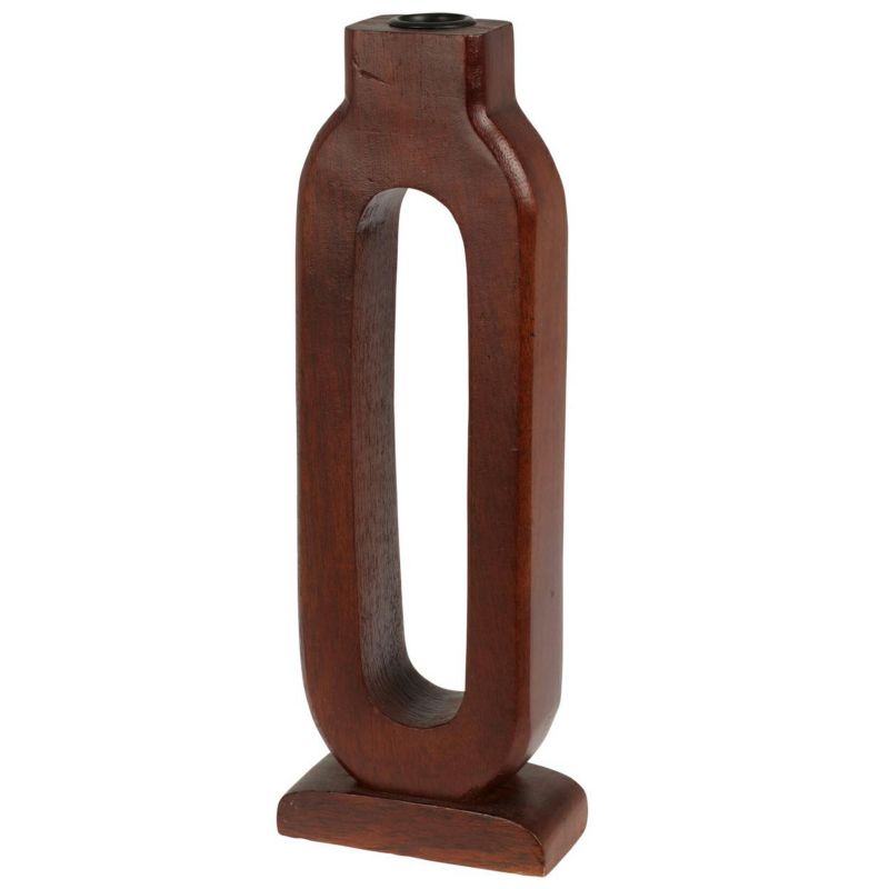 Świecznik H&S Decoration mango brązowy 30x11,5x6 cm 1 szt.