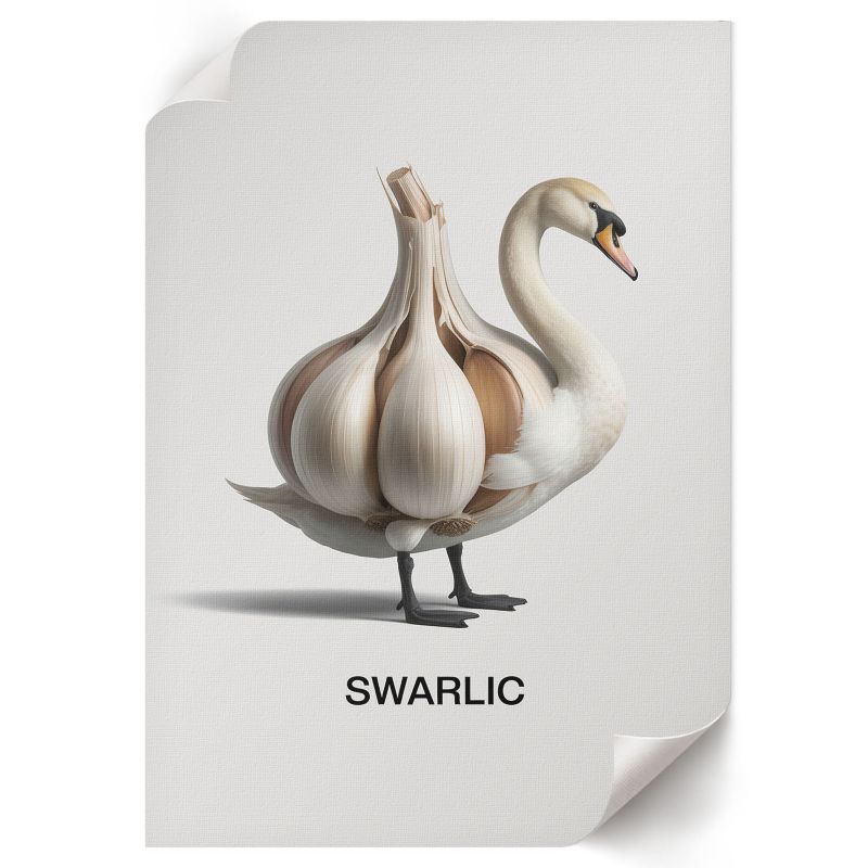Plakat Do Kuchni ArtPrintCave 42x59,5 cm Łabędź czosnek Rin 1 szt.