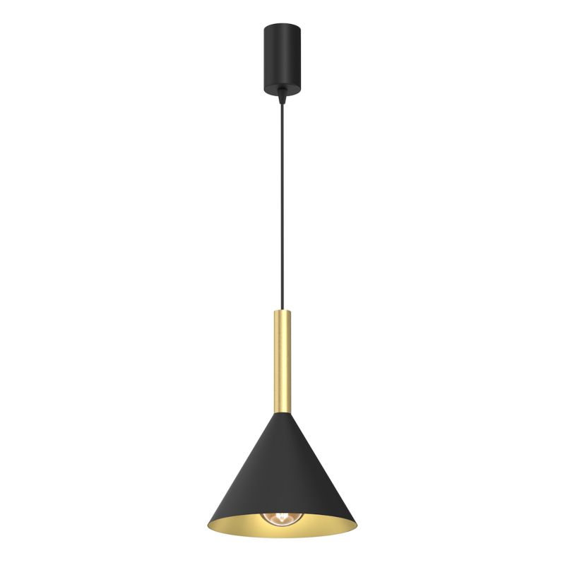 Lampa wisząca Milagro Peru E27 60W czarny złoty 1 szt.