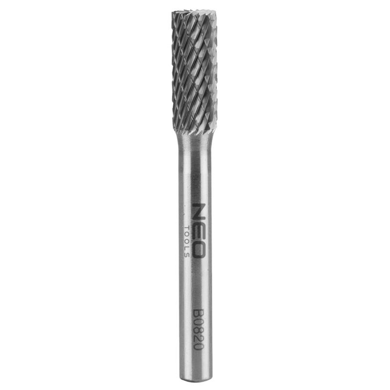 Frez do metalu NEO TOOLS HM, typ B (walcowy z ostrzami na górze), 8 x 20 mm, trzpień 6 x 45 mm 1 szt