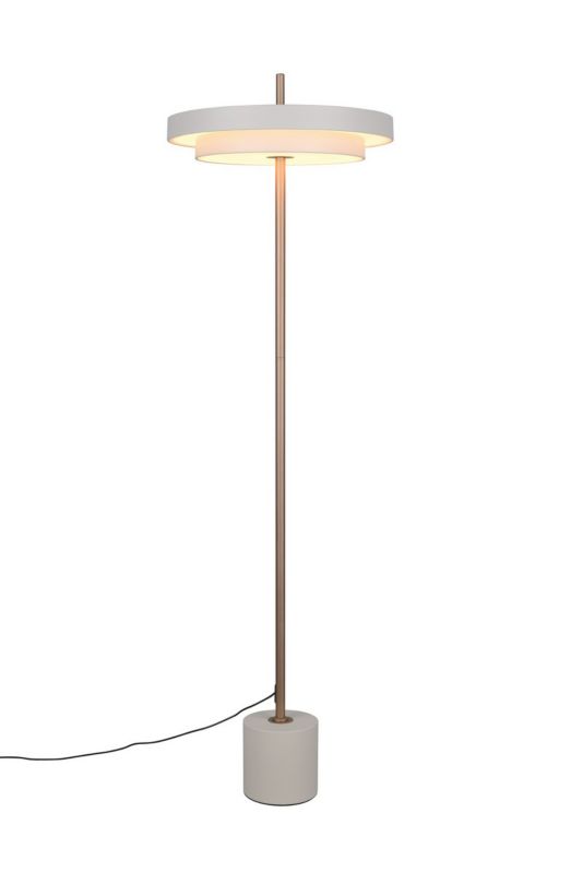 Lampa podłogowa Trio KEATON szaro-złota LED 21W 2300/3000/4000K 2400lm IP20 wym:138x40x40cm - 1 szt.