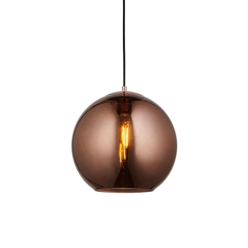Lampa wisząca Endon BOLI miedziana 1xE27x20W IP20 wym:155x30x30cm - 1 szt.