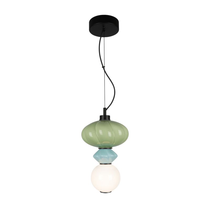 Lampa wisząca Italux TORDI niebieska 1 x LED 8W 903lm wym:120x20x20cm IP20 -1 szt.