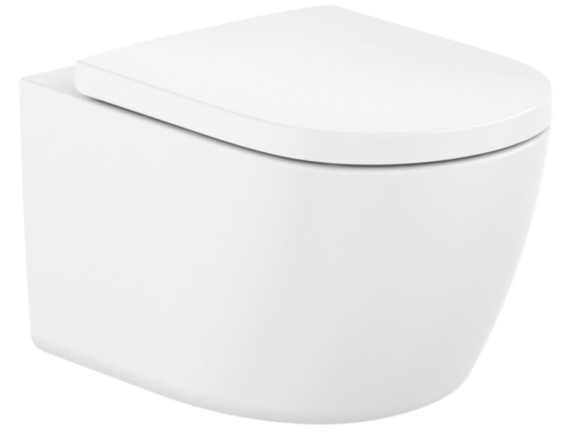 Miska WC Roca Meridian wisząca bez kołnierza Vortex biała połysk 54 cm 1 szt.