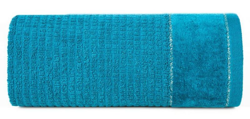 Ręcznik frotte Eurofirany Glory 2 70x140 turkusowy ciemny 1 szt.