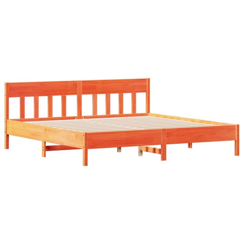 Łóżko drewniane WaszeMeble 180x200 cm brąz WM-3216205 1 szt.