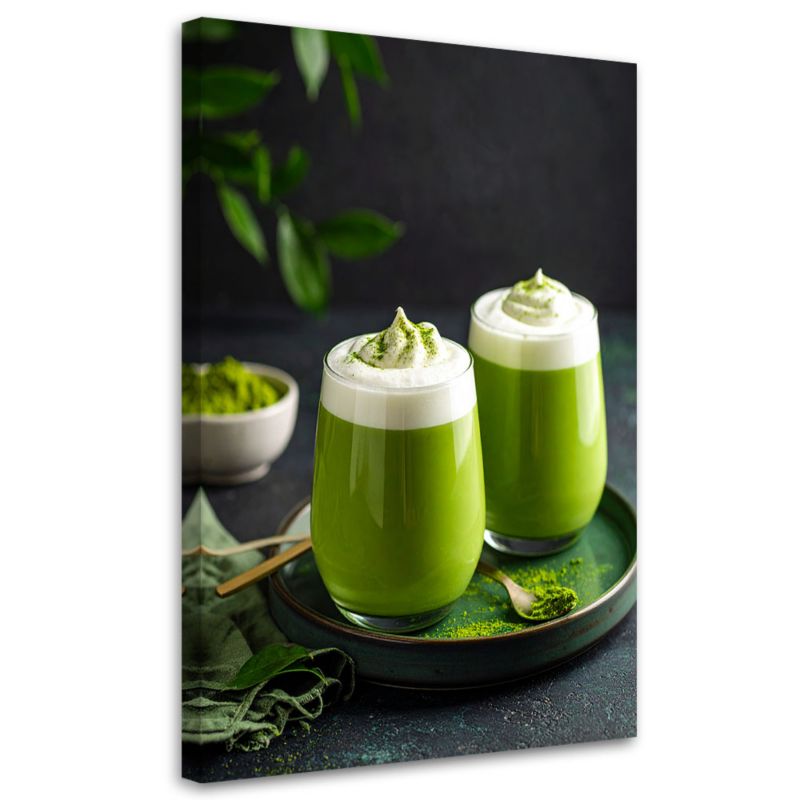Obraz do kuchni jadalni baru Feeby Matcha Latte 80x120cm 1szt