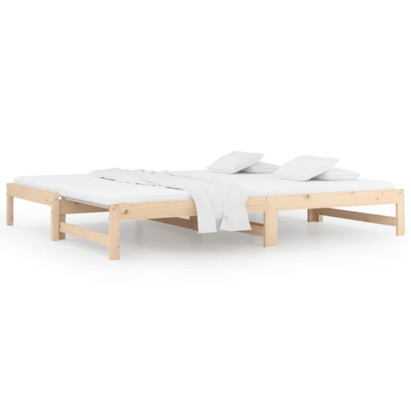 Leżanka VidaXL Lite Drewno Sosnowe, Rozkładana Sofa, 195,5x182x30 cm, 1 szt.