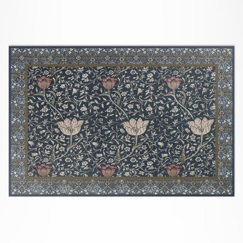 Zewnętrzny Dywan Winylowy Wallfluent 120x180 cm Łąka kwiatów William Morris 1 szt.