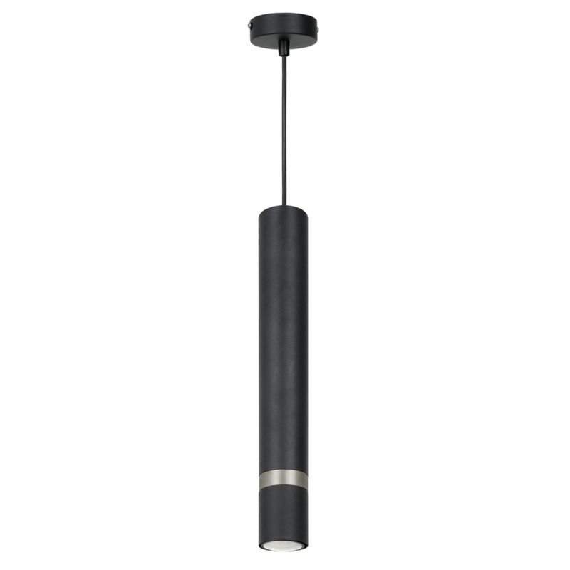 Lampa wisząca Milagro Joker 6732 czarno-srebrna szerokość 8 cm 1xGU10 x 1 szt.