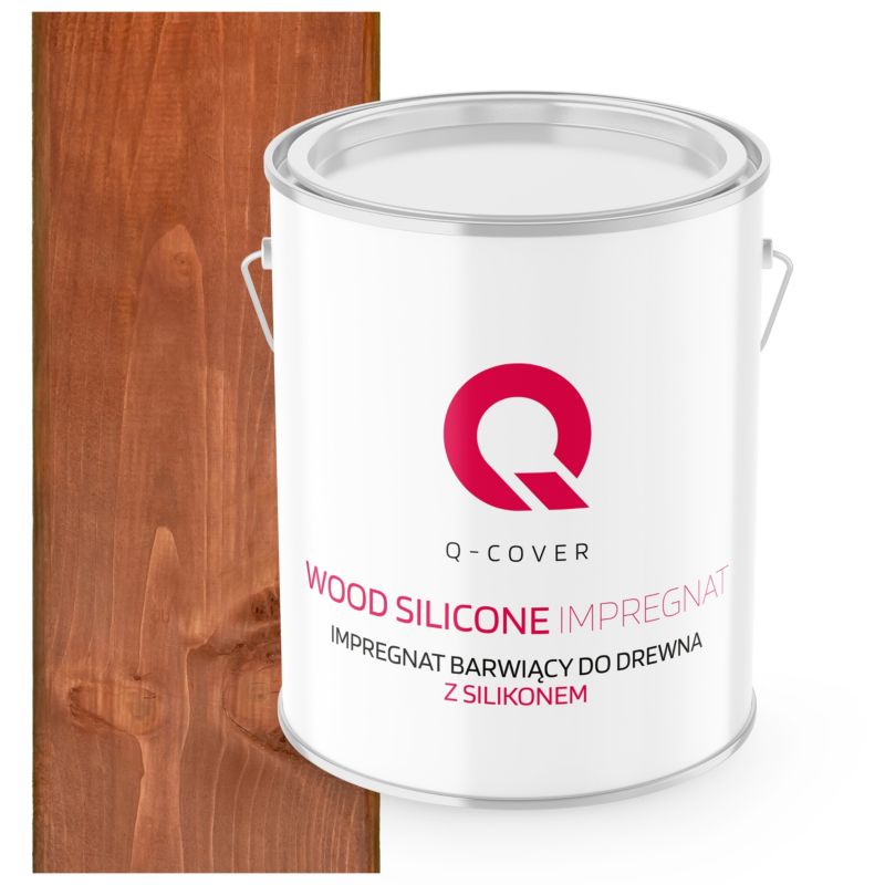 Impregnat Barwiący do Drewna z Silikonem 2w1 Q-Cover Orzech jasny 2.5L