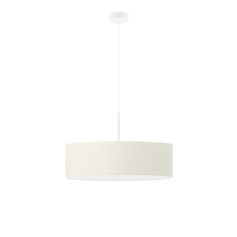 Lampa wisząca zwis Volta Light Factory żyrandol sufitowa z abażurem diament Ecru JAZZ 60cm 1szt.