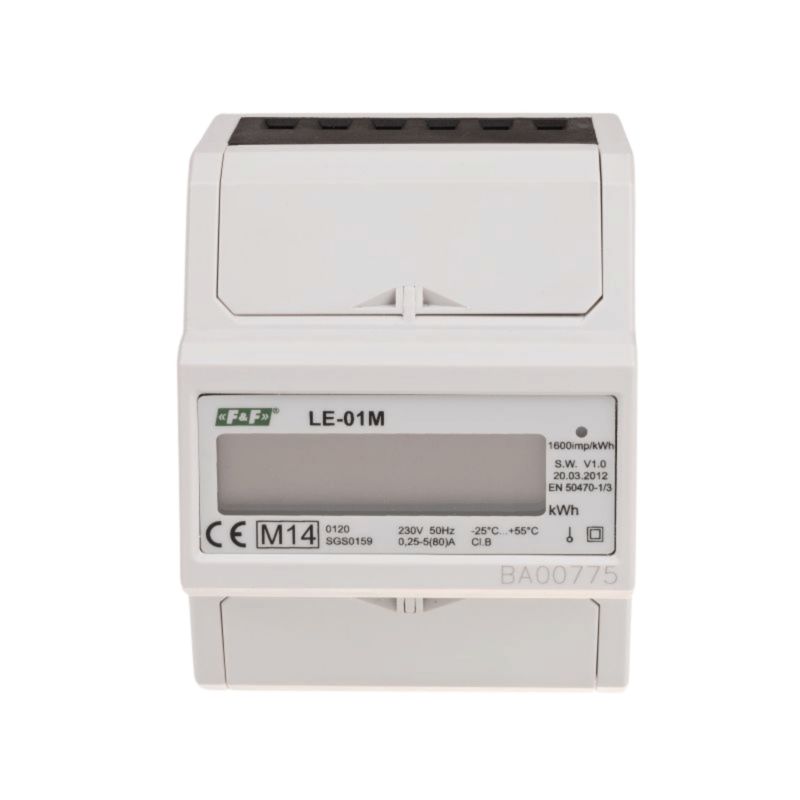 Licznik Zużycia Energii F&F Jednofazowy Modbus 80A 1szt.