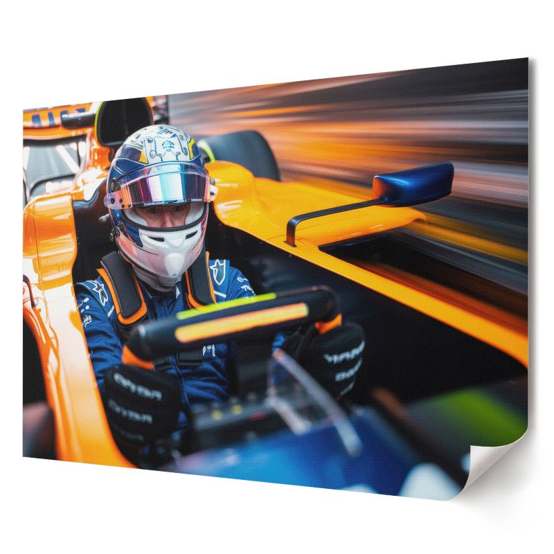 Plakat Wallfluent Format A2 Wyścigowe auto Kolektyw Parallel Form 1 szt.