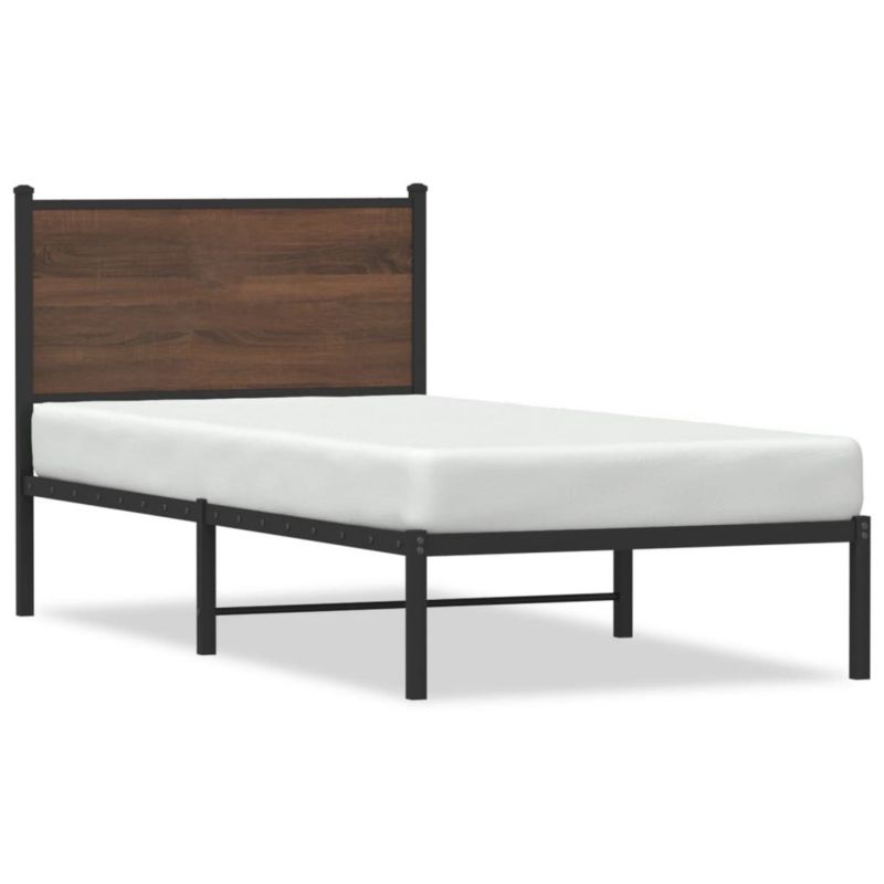 Łóżko metalowe WaszeMeble 90x190 cm brązowy WM-4007757 1 szt.