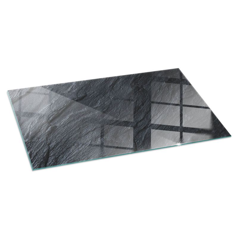 Podkładka Szklana Tulup 120x60 cm Ochrona Podłogi przed Kominkiem Tekstura kamiennej powierzchni 1 szt.