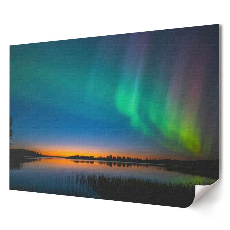Plakat na ścianę Wallfluent Format A2 Zorza polarna Artysta Into 1 szt.
